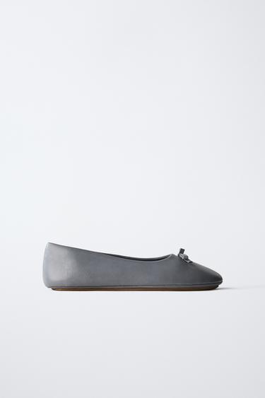 BALLERINE IN PELLE EDIZIONE LIMITATA - Grigio di Zara