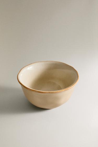 BOL GRÈS BORD IRRÉGULIER - Crème de Zara - Image 1