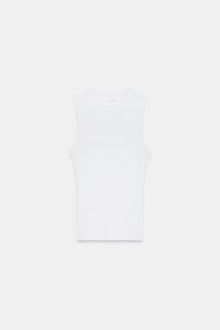T-shirt Zara Blanc Femme Taille S Manches Courtes été - Coton, élégant, Très Bon état