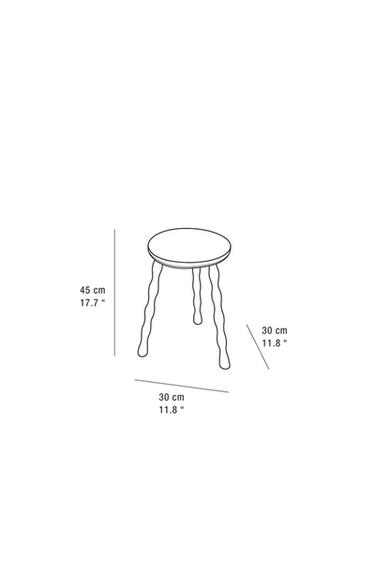 TABOURET BOIS D'ORME - Marron de Zara - Image 6