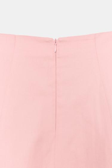JUPE MIDI FLUIDE ZW COLLECTION - Rose de Zara - Image 8