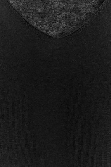 WOOL AND SILK BLEND SWEATER 50TH ANNIVERSARY - Black by Zara - Image 2