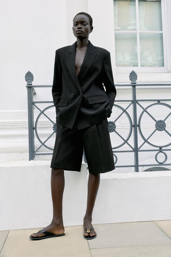 OVERSIZED DOUBLE-BREASTED BLAZER - Black by Zara - Image 0