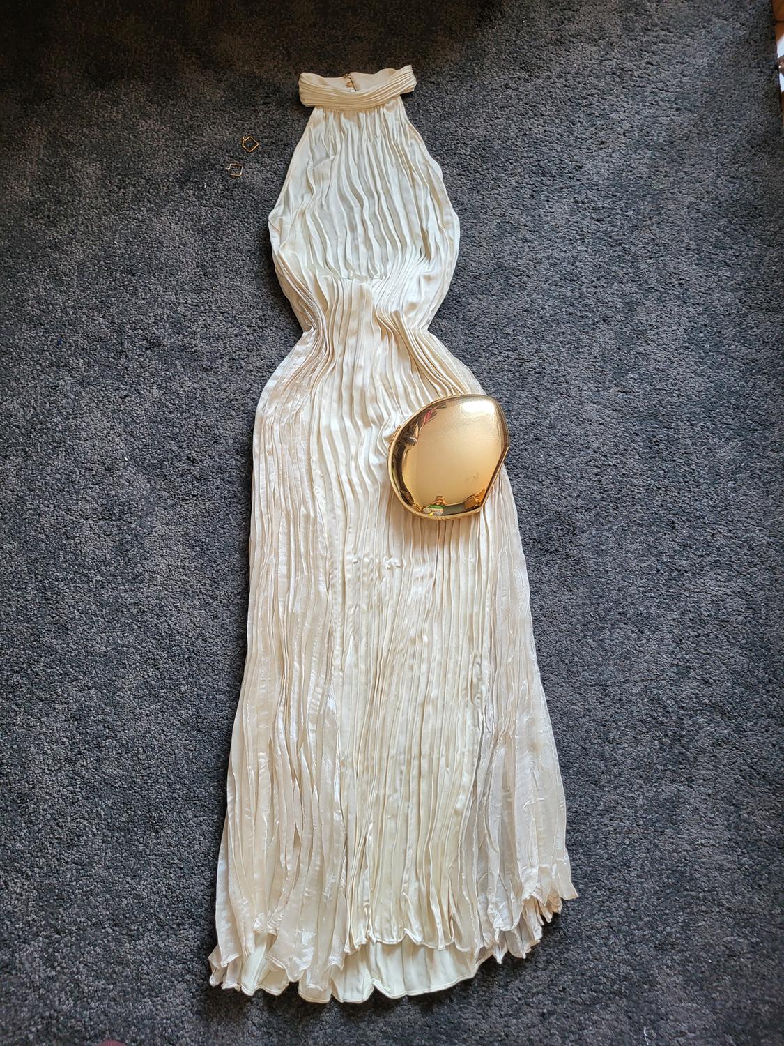 LONG PLEATED DRESS - Image 5