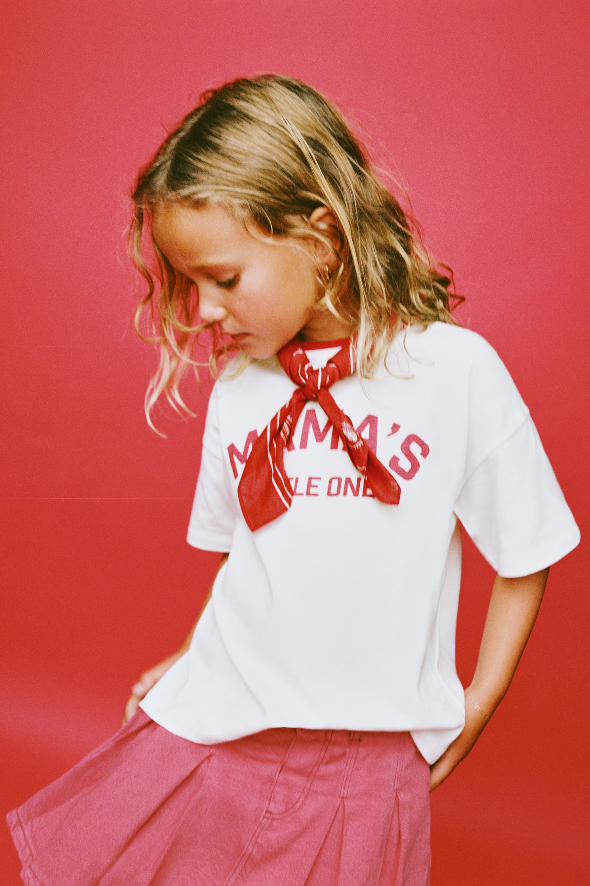 【ZARA】テキストプリント Tシャツ テキストプリントTシャツ - ライトブルー | ZARA Japan / 日本