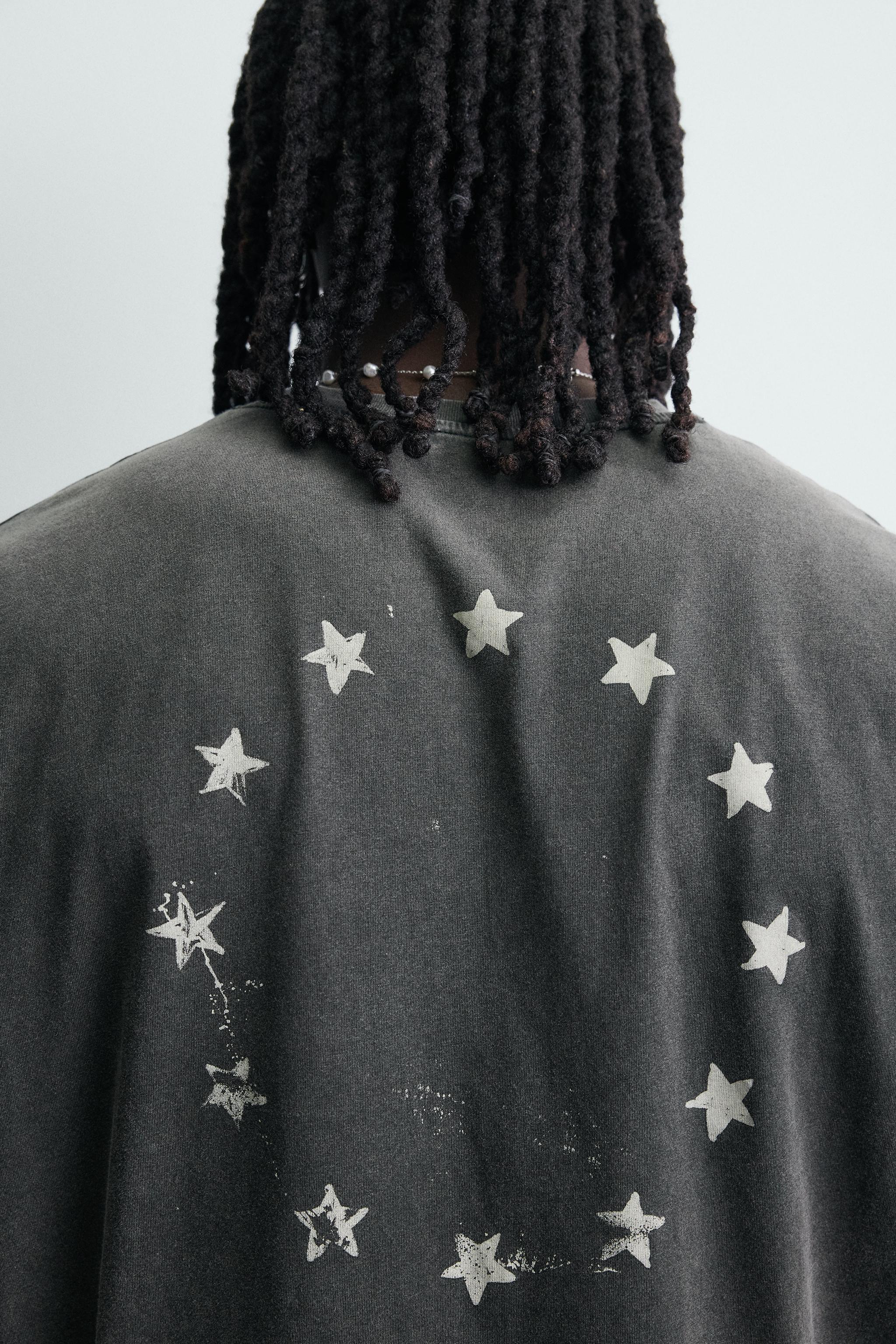 WASHED PRINT T-SHIRT