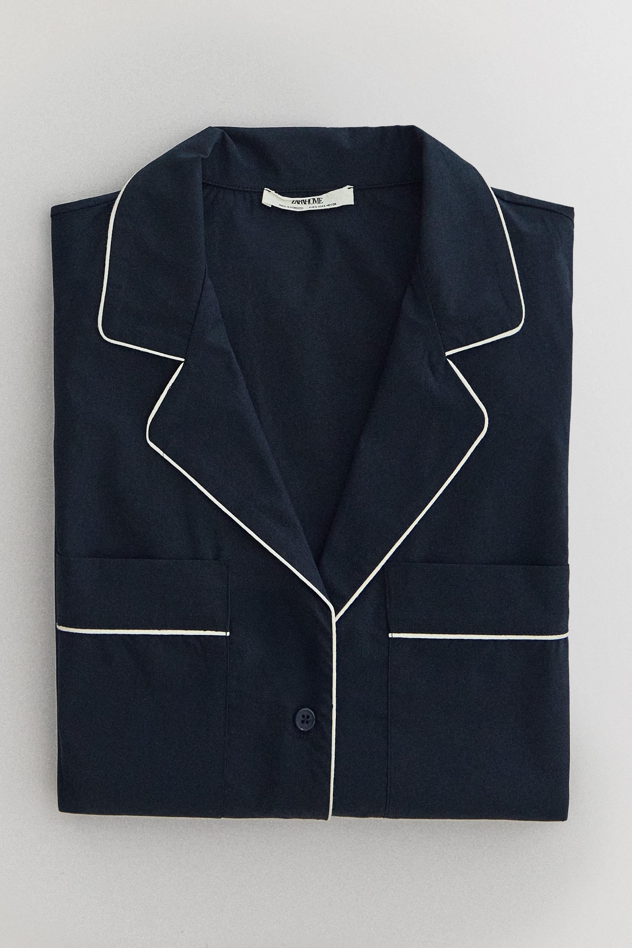CHEMISE COTON PASSEPOIL