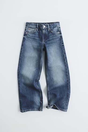 Zara WIDE LEG JEANS - Mid-blue