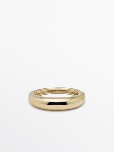 Zara Thick round bracelet - Limited Edition - Golden - Image 0