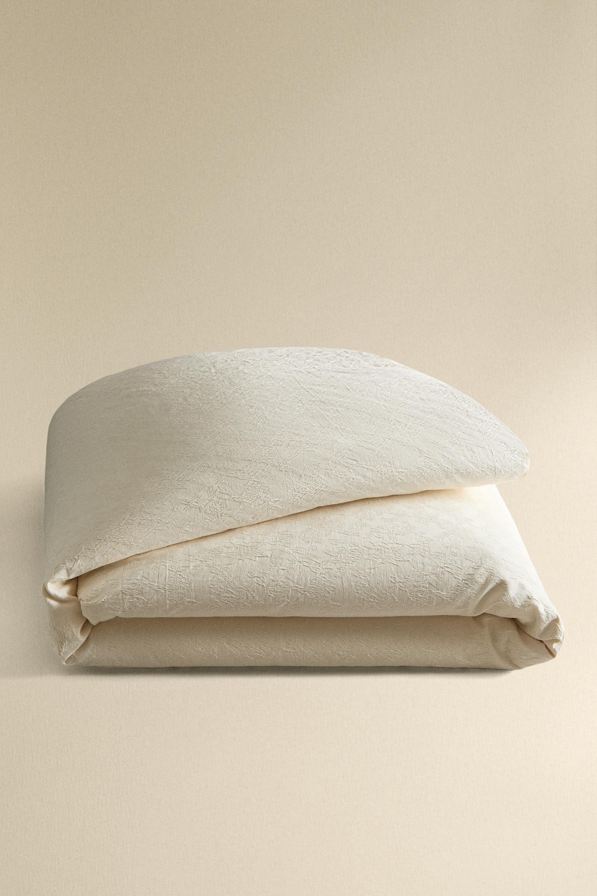 JACQUARD COTTON DUVET COVER
