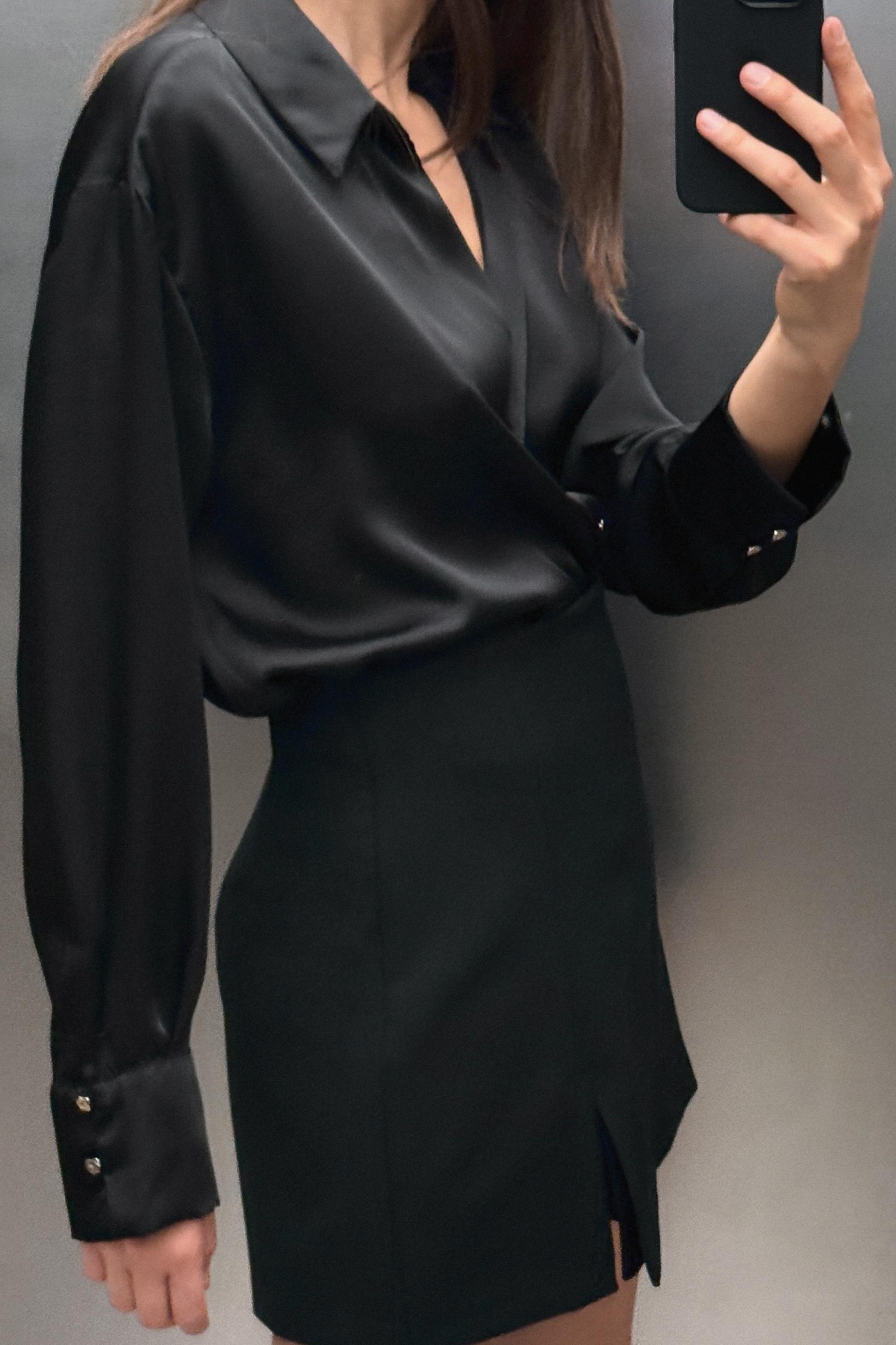 スリットヘム スコート - ブラウン | ZARA Japan / 日本