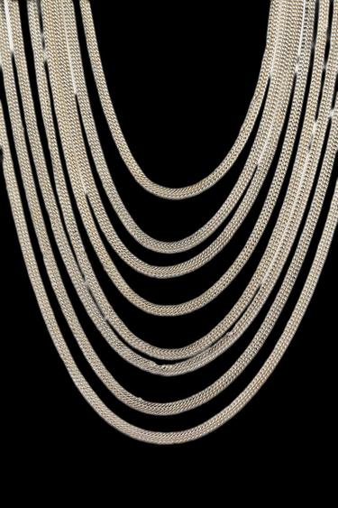 Zara COMBINATION LINK AND RING BELT - Silver