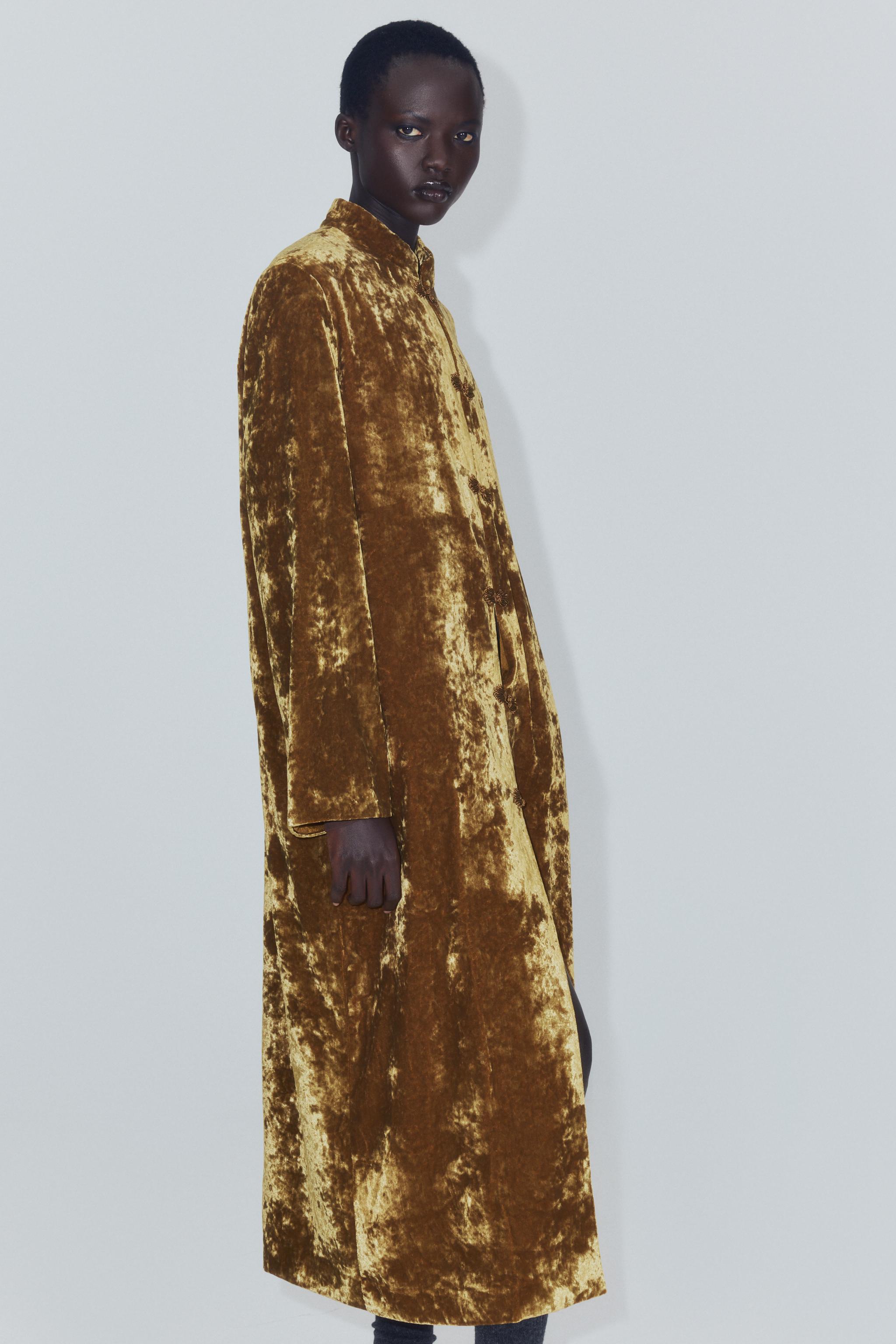 MANTEAU VELOURS BRANDEBOURGS ZW COLLECTION