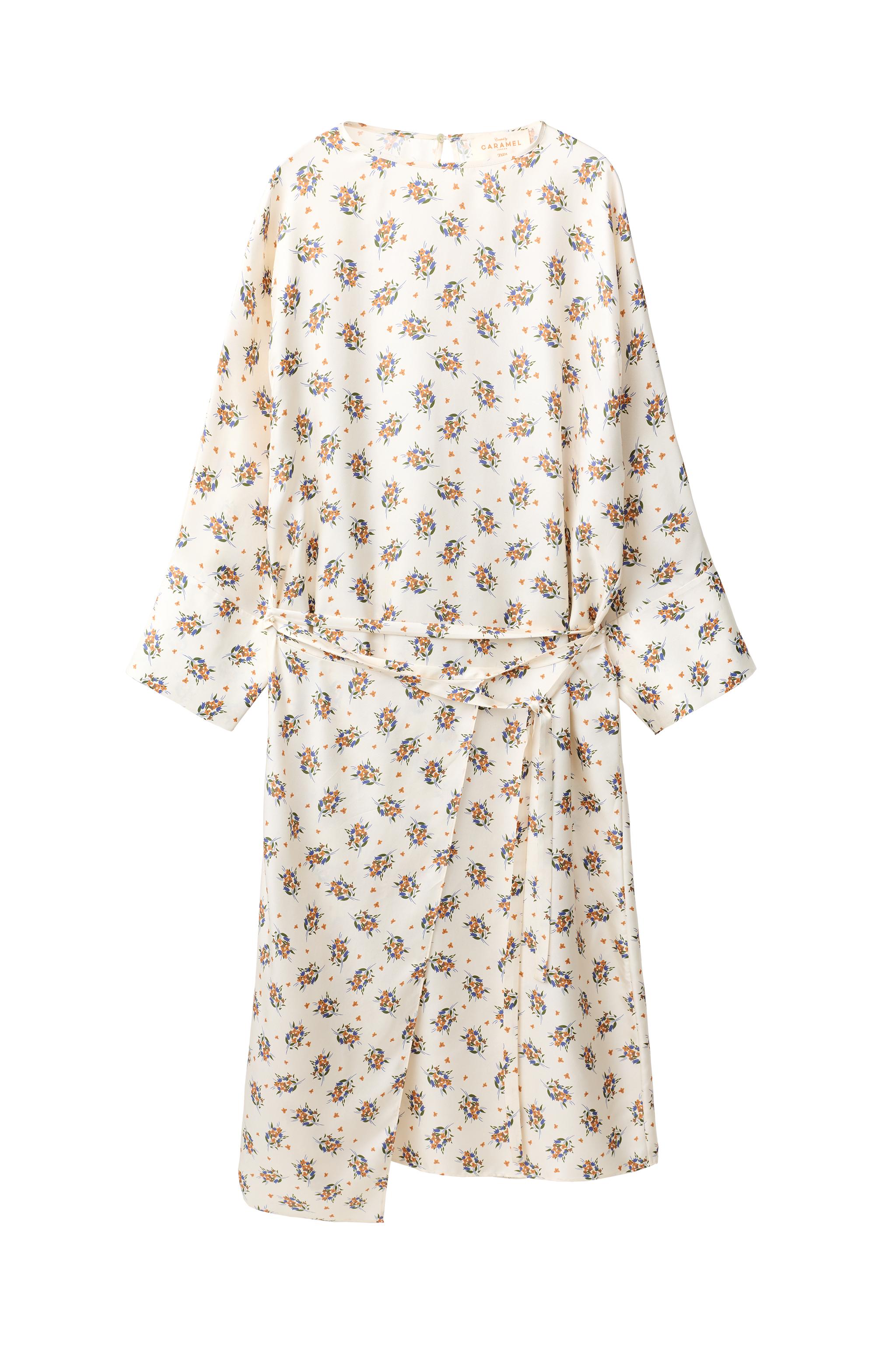 VESTIDO PAREO 100% SEDA ESTAMPADO CREATED BY CARAMEL LONDON X ZARA