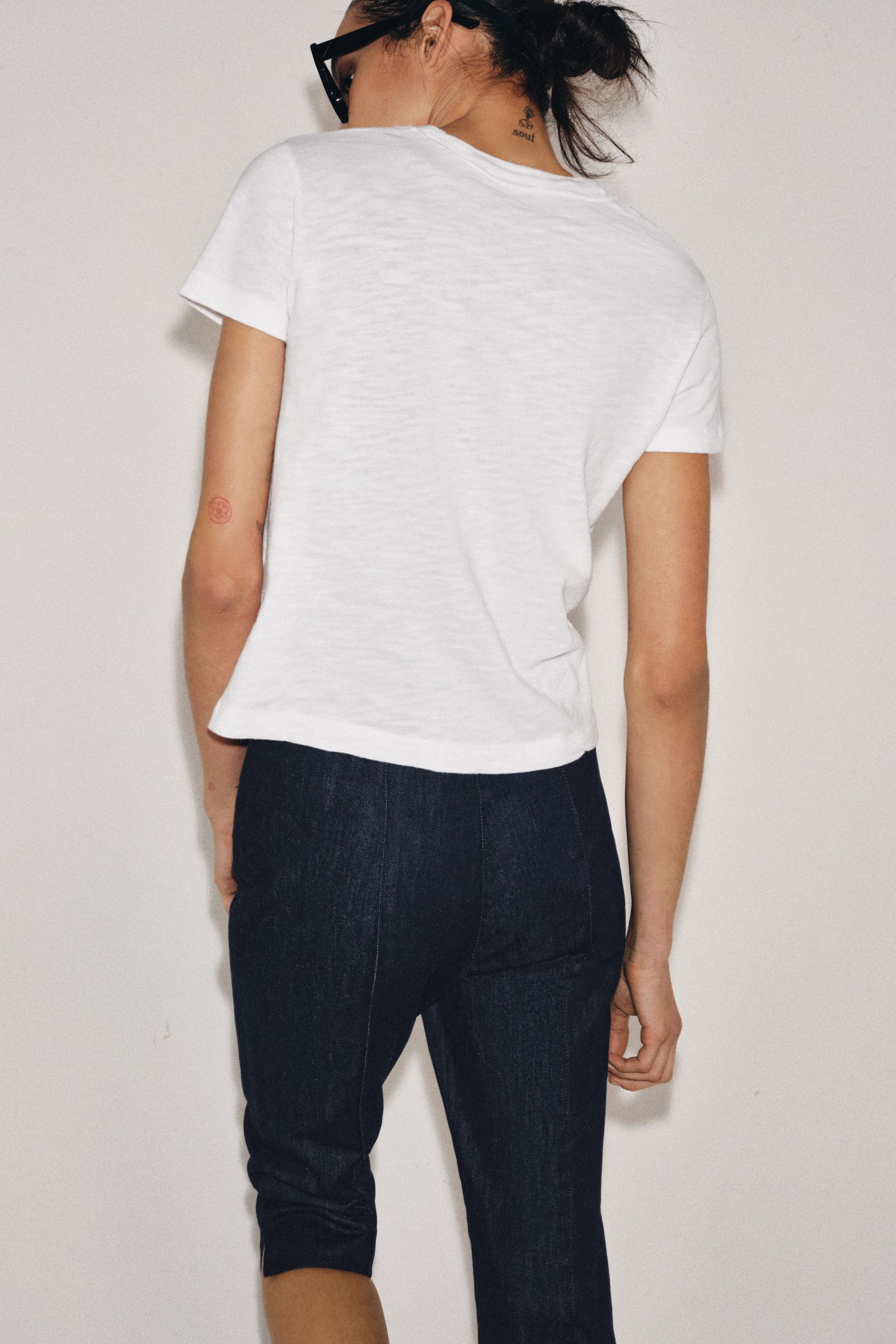 T-SHIRT EN COTON FLAMMÉ