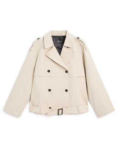 Trench corta detalle cinturón - Beige de Zara