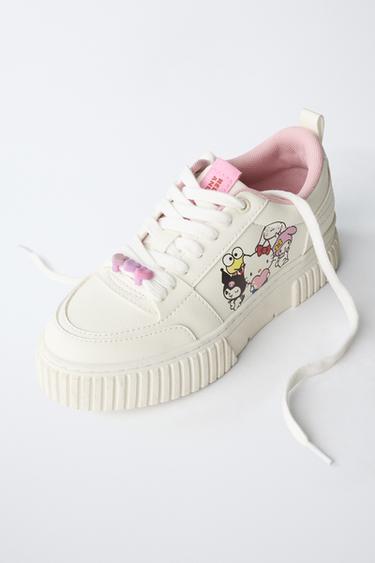HELLO KITTY © SANRIO SNEAKERS - White by Zara - Image 2