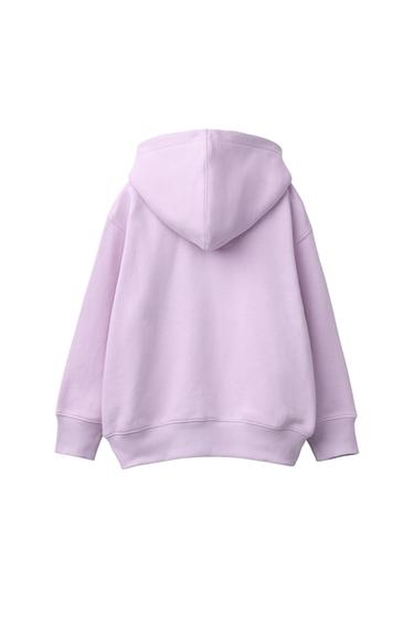 SWEAT ZIPPÉ BASIQUE - Rose de Zara - Image 1