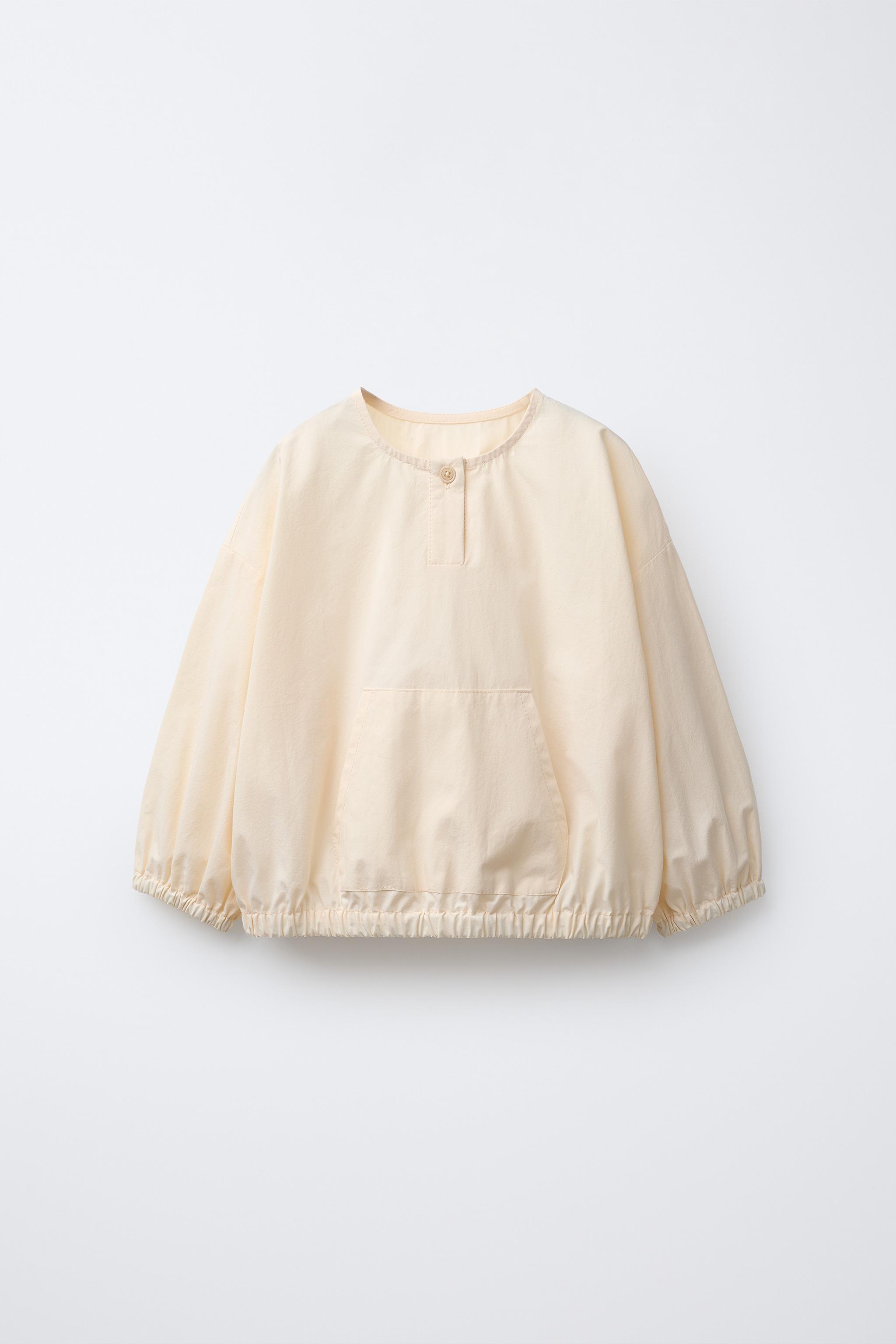 ほなえり ポケット付きポプリンシャツ - エクリュ | ZARA Japan / 日本