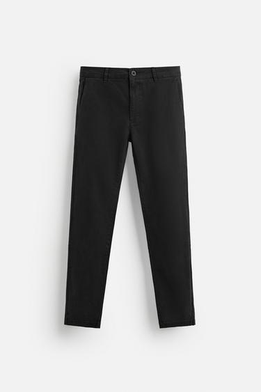 SKINNY FIT CHINO TROUSERS - Black by Zara