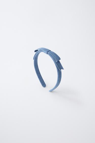 DIADEMA FINA LAZO - Azul claro de Zara