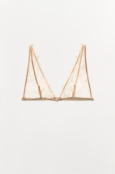 SOUTIEN-GORGE TRIANGLE MESH DENTELLE - Gaufrette de Zara - Image 5