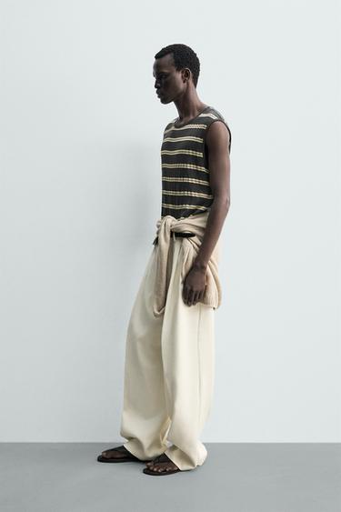 STRIPED JACQUARD TANK TOP - striped by Zara - Image 3