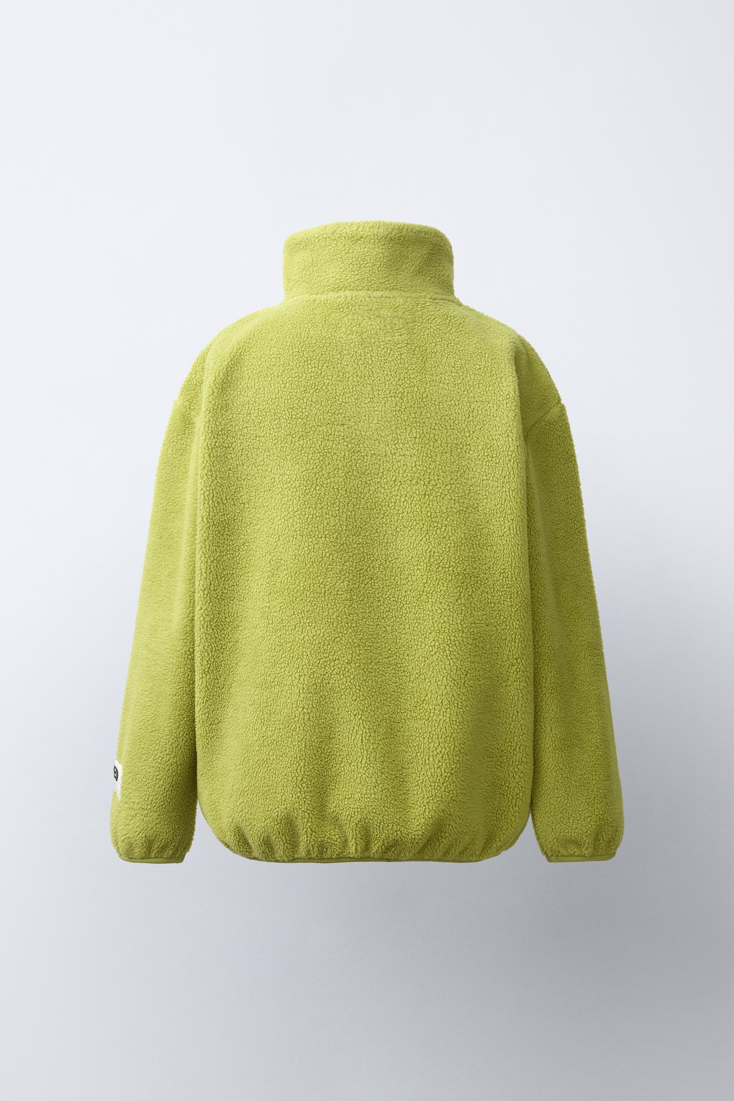 Детская толстовка Zara Sporty Fleece, цвет: Зелёный — фото 4