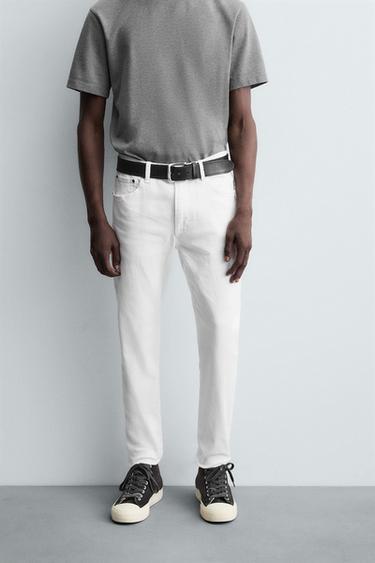 BASIC SKINNY-FIT-JEANS - Weiß von Zara