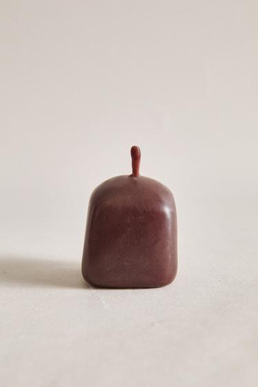 PACK OF DECORATIVE TOFFEE CANDLES (PACK OF 6) - Chocolate brown by Zara - Image 2