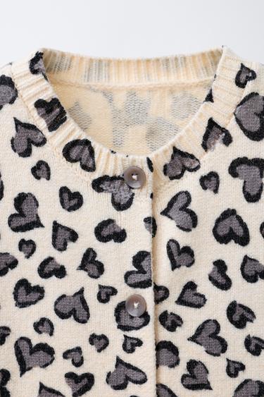 HEART CARDIGAN - Ecru / Marl by Zara - Image 2