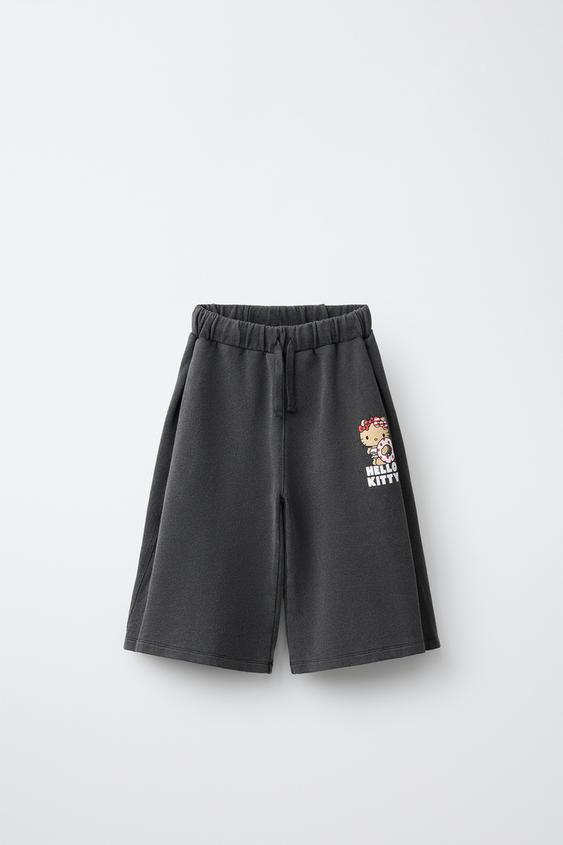 Zara 三麗鷗© HELLO KITTY 長版短褲 - 煤灰色 - 圖片 0