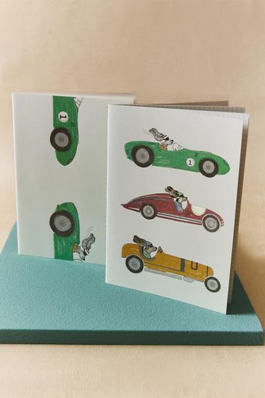RACING DOG NOTEBOOK (PACK OF 2) - Multicoloured by Zara