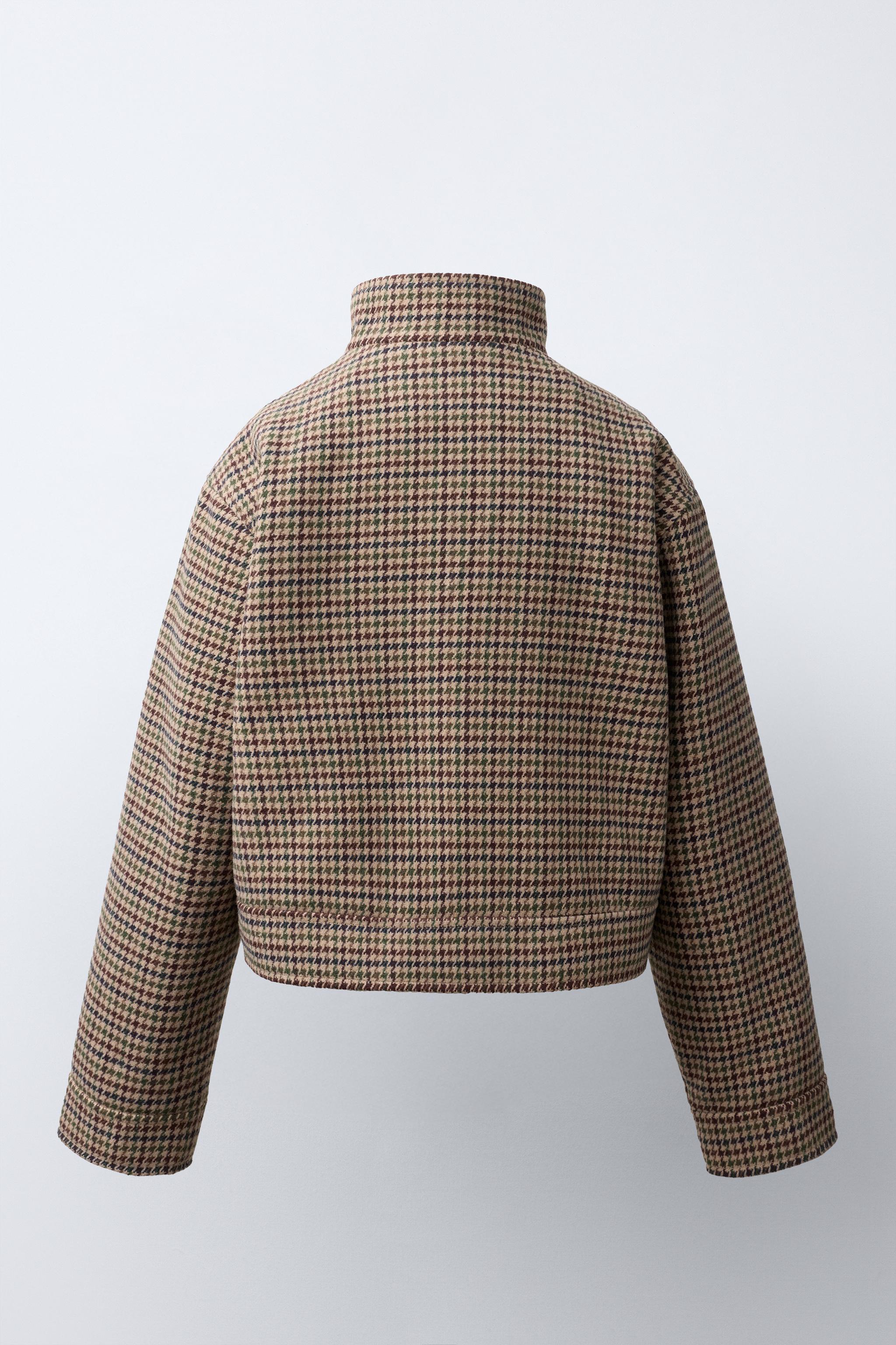 Детские куртки Zara HOUNDSTOOTH PRINT JACKET — фото 6