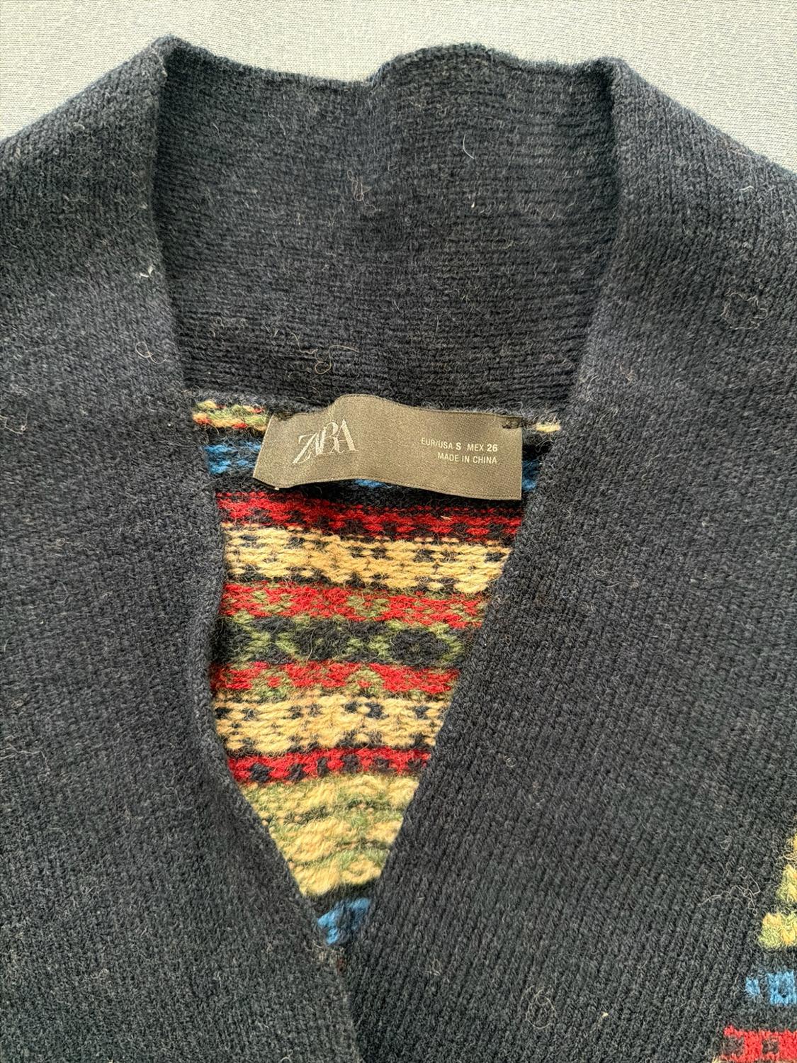 JACQUARD KNIT WOOL BLEND WAISTCOAT - Image 2