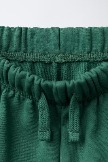 ENSEMBLE DE JOGGING AVEC SWEAT ET JOGGER À INSCRIPTION BRODÉE - Vert de Zara - Image 6