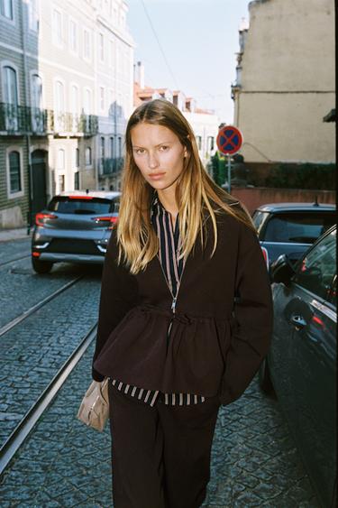 BLOUSON BOMBER BIMATIÈRE À BASQUE - Vin de Zara - Image 1
