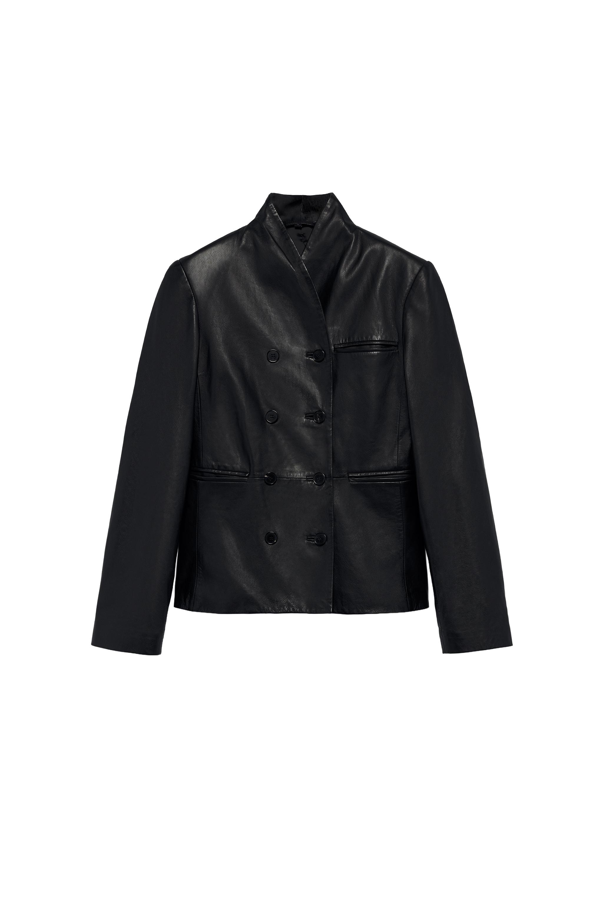 BLAZER CRUZADA 100% PIEL ZW COLLECTION
