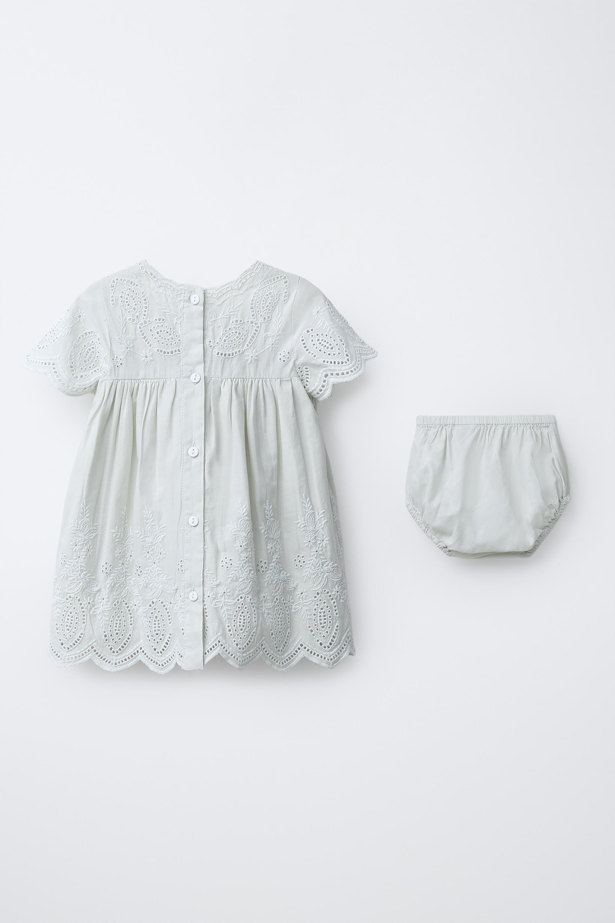 SWISS EMBROIDERED DRESS AND PANTIES