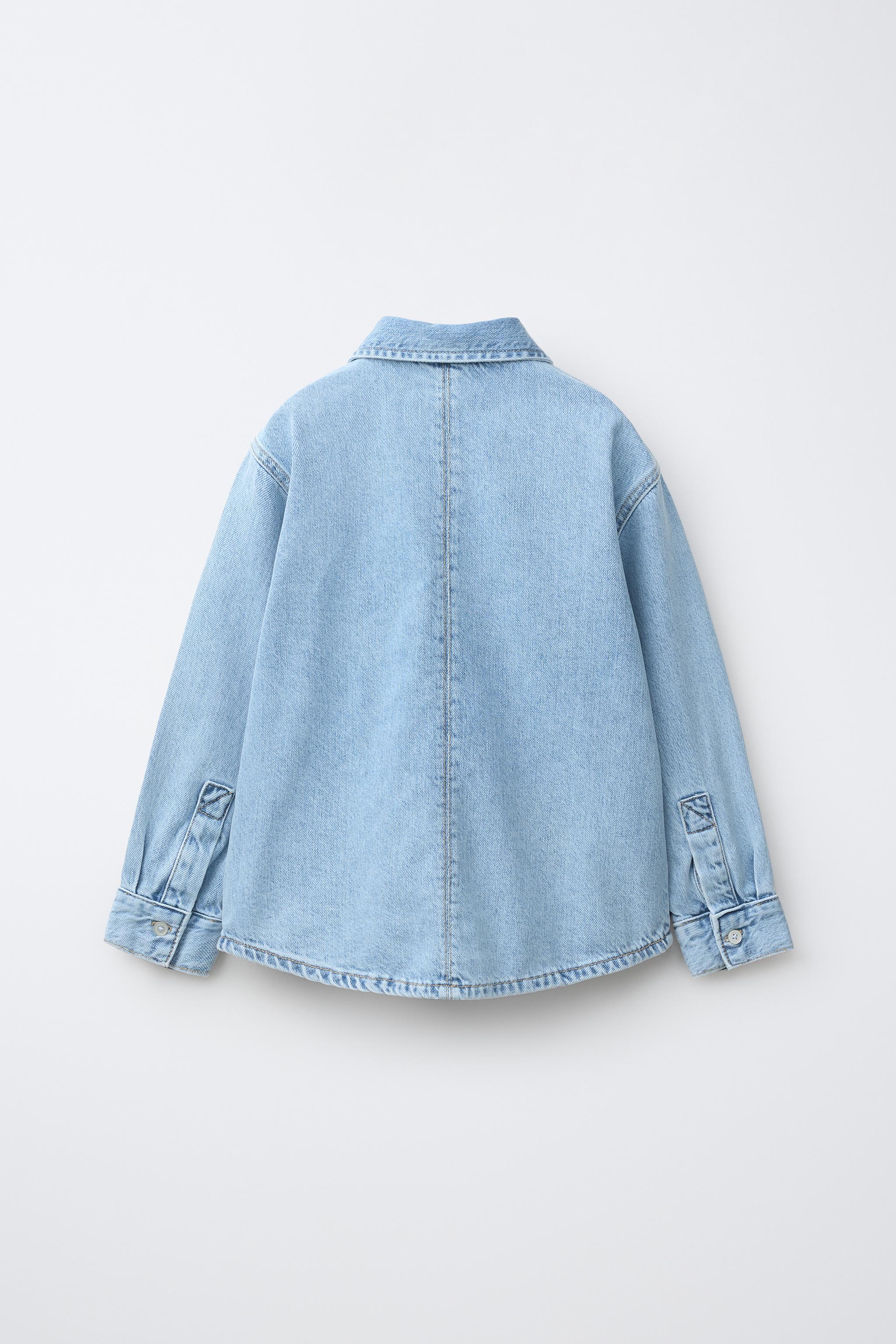 Детские рубашки Zara DENIM SHIRT — фото 4