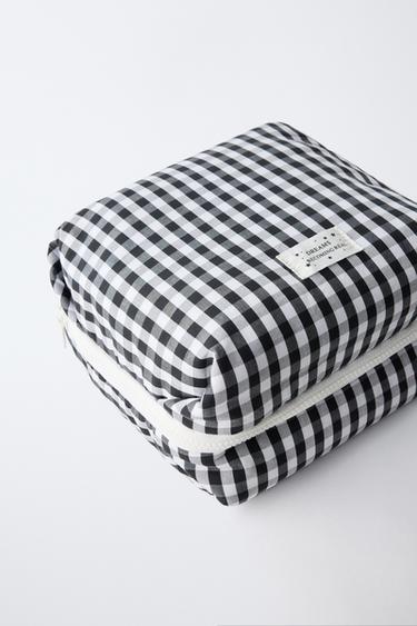 CHECK TOILETRY BAG - Black by Zara - Image 2