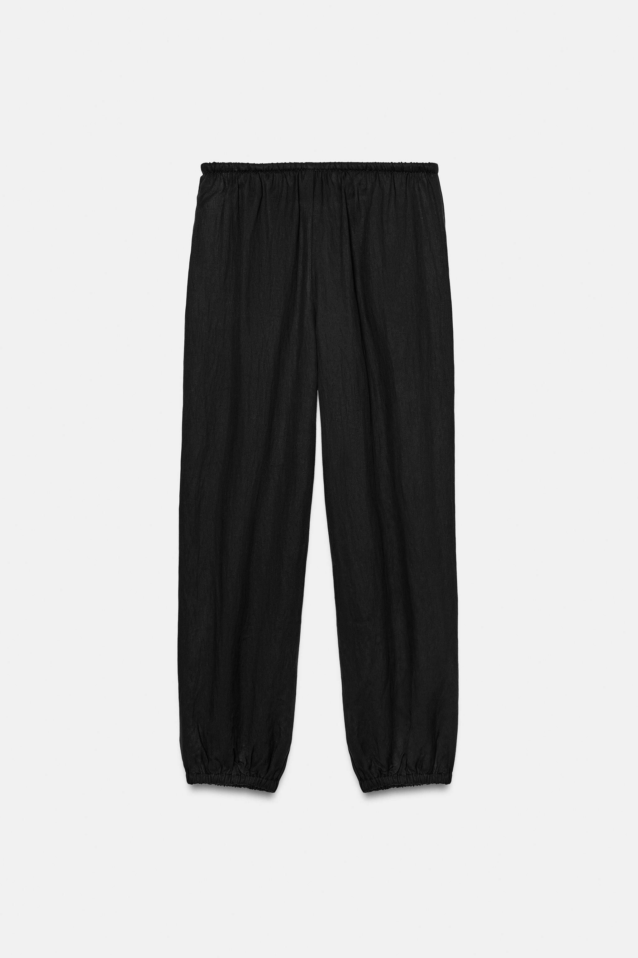 LASTİKLİ BELLİ ŞALVAR PANTOLON - Görsel 5