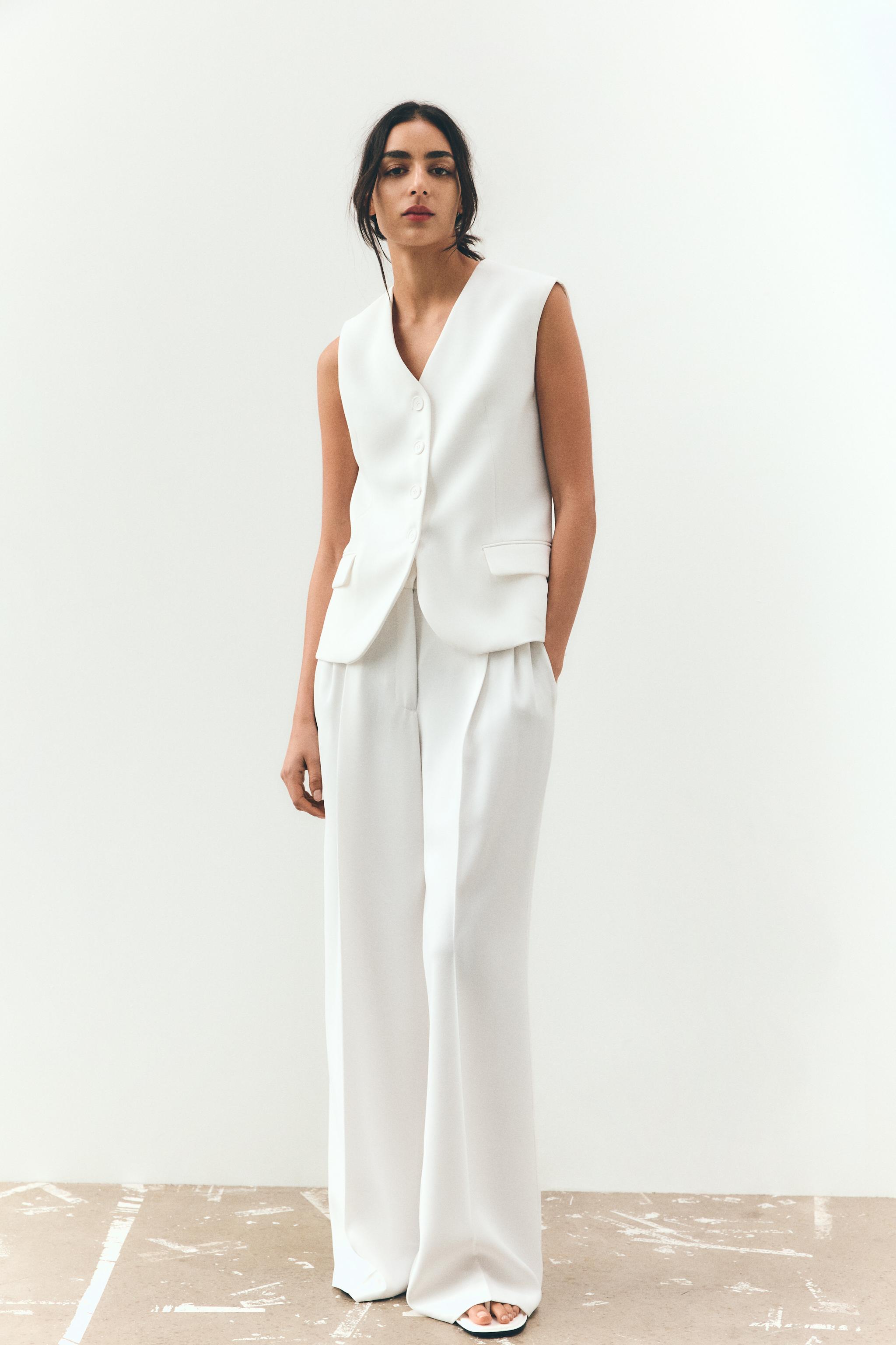 ★ZARA★ ZW COLLECTION OVERSIZE WAISTCOAT ZW COLLECTION OVERSIZE WAISTCOAT - Beige | ZARA Australia
