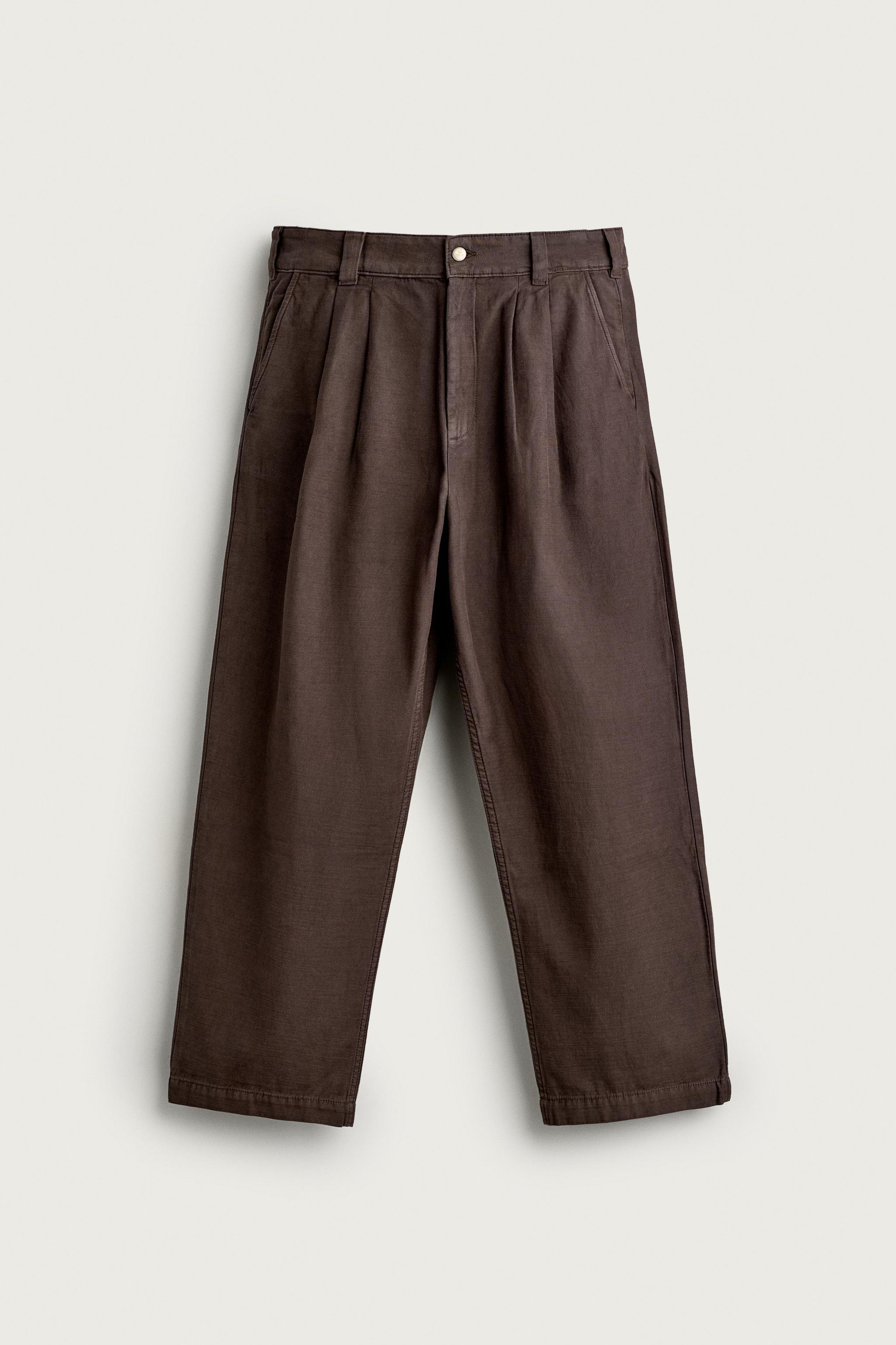 PANTALON CHINO RELAXED FIT À PLIS