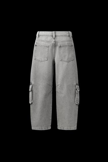 JEANS MULTICARGO BOLSILLOS - Gris medio de Zara