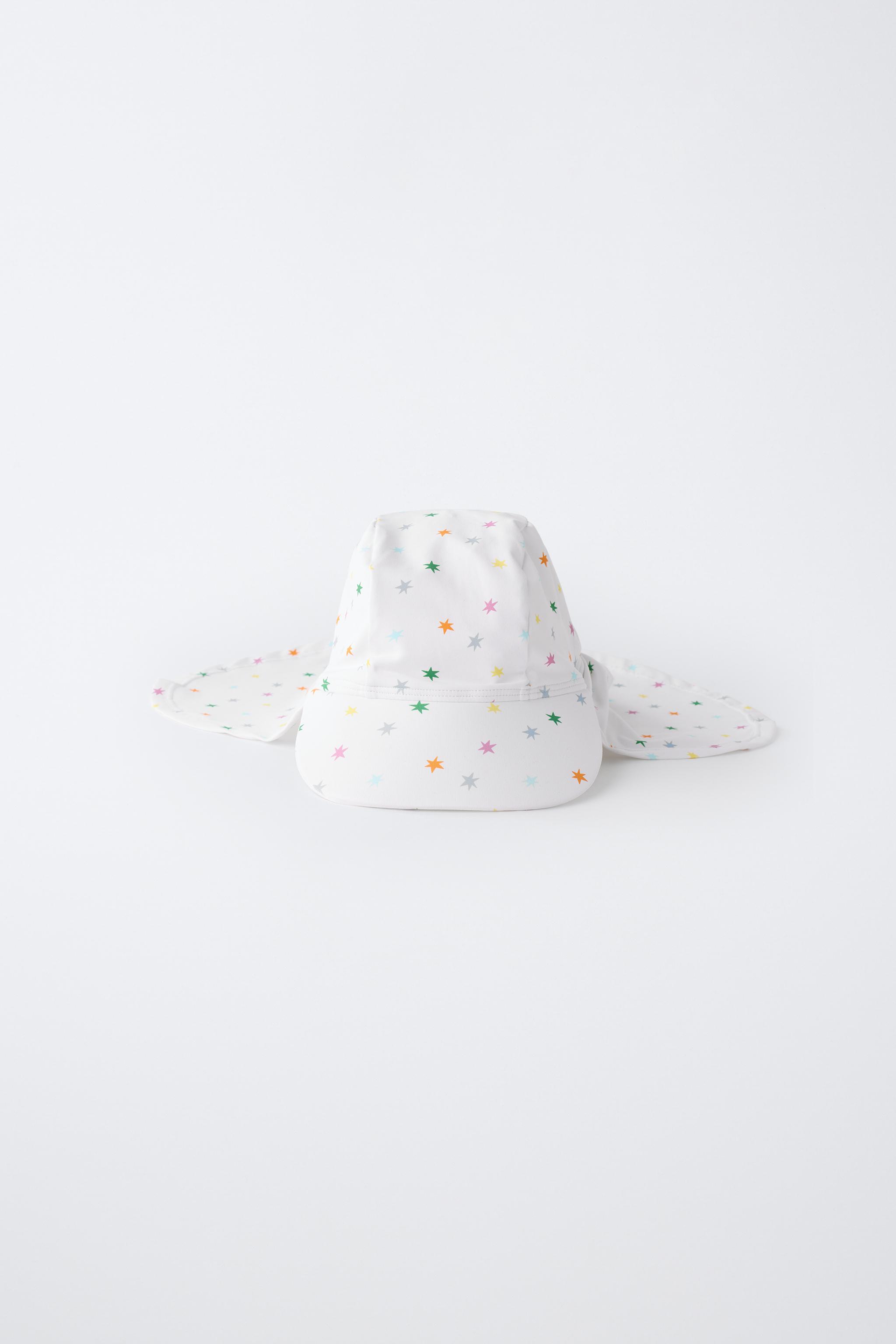 Детские головные уборы Zara STAR SWIM HAT WITH NECK FLAP