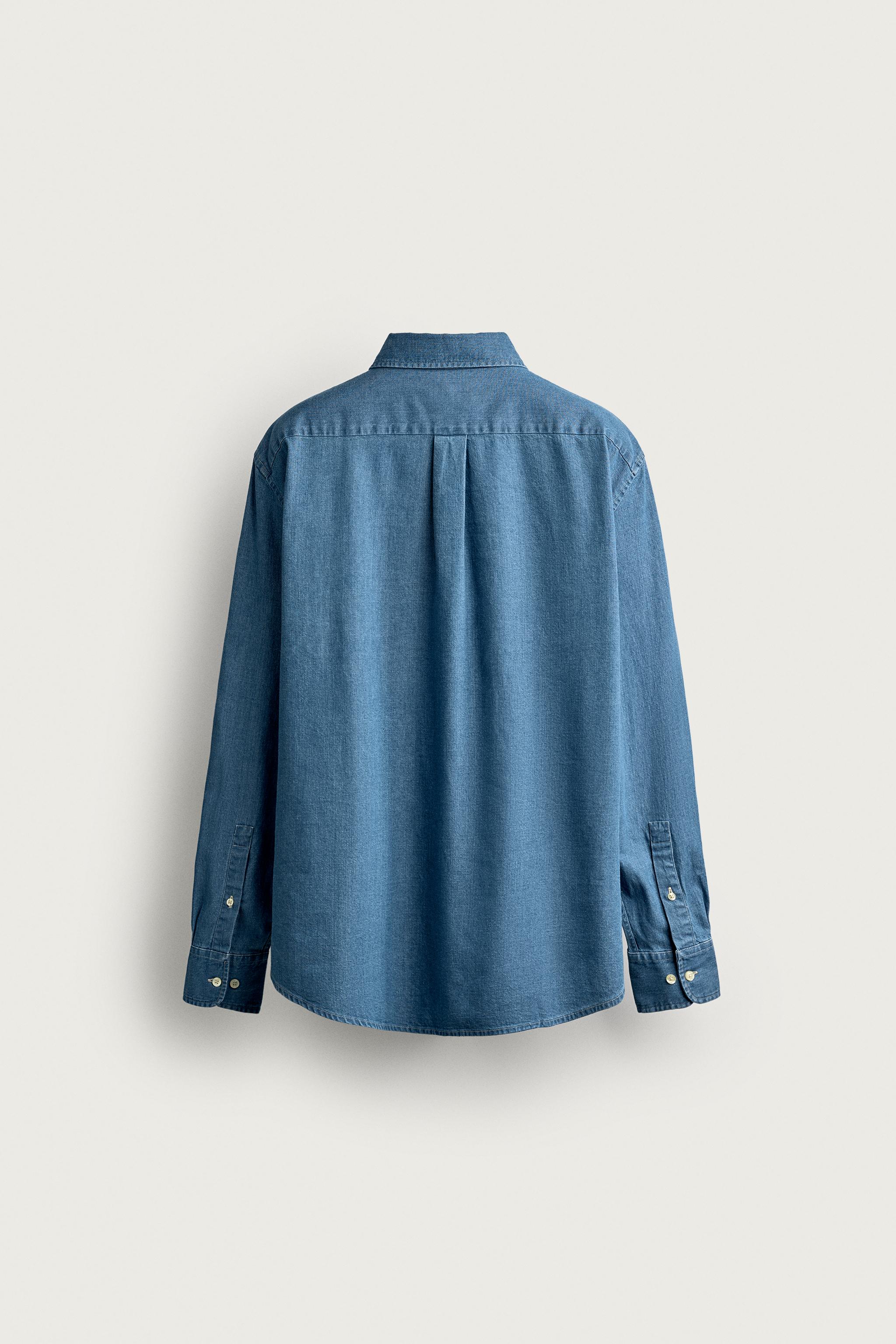 CHEMISE EN JEAN BRODÉE FRUIT OF THE LOOM™