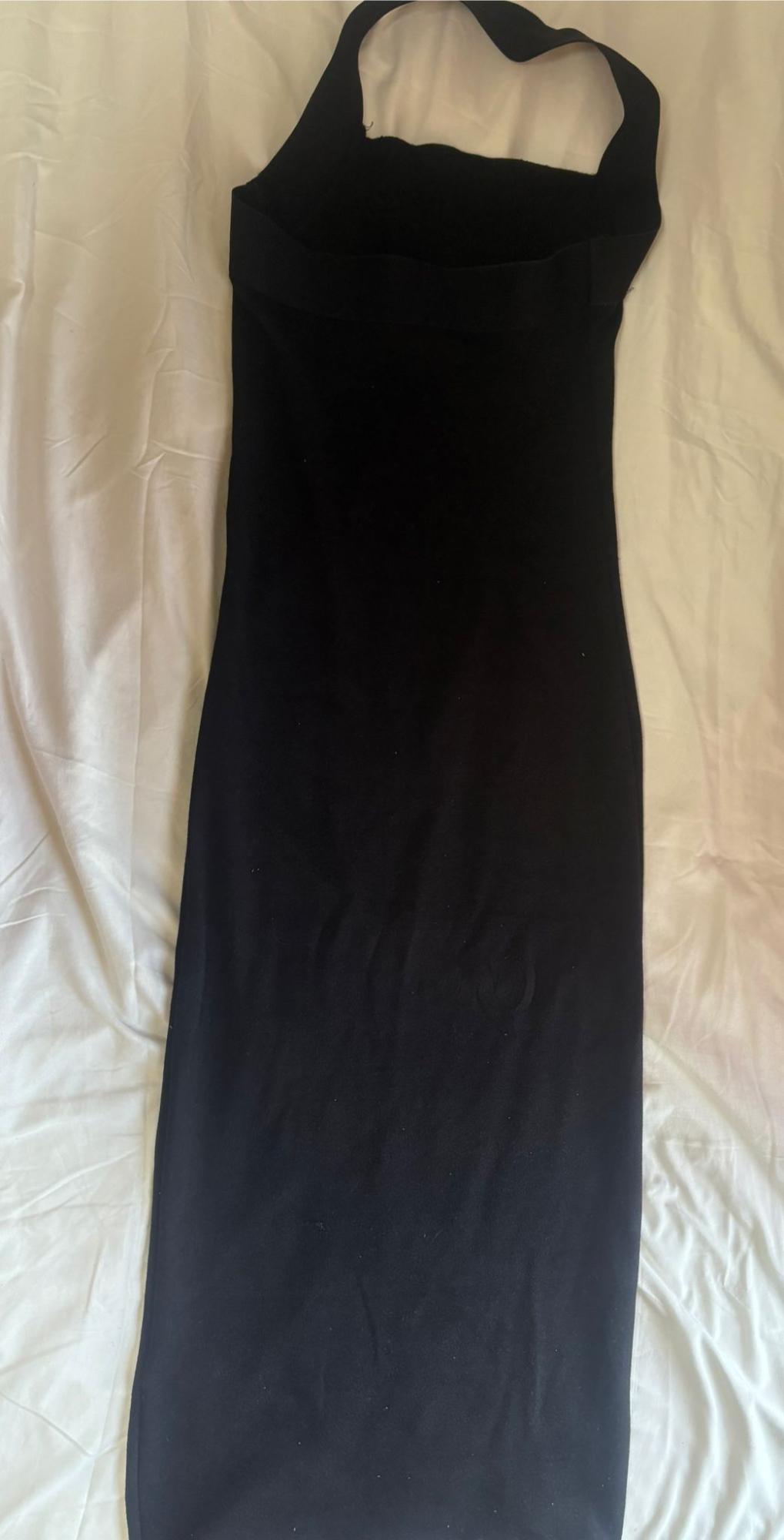 SPARKLY STRETCH KNIT HALTER DRESS - Image 3