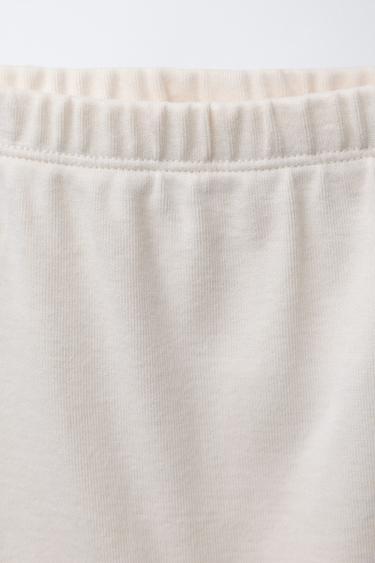 PLAIN BODYSUIT AND LEGGINGS SET - Ecru by Zara - Image 5