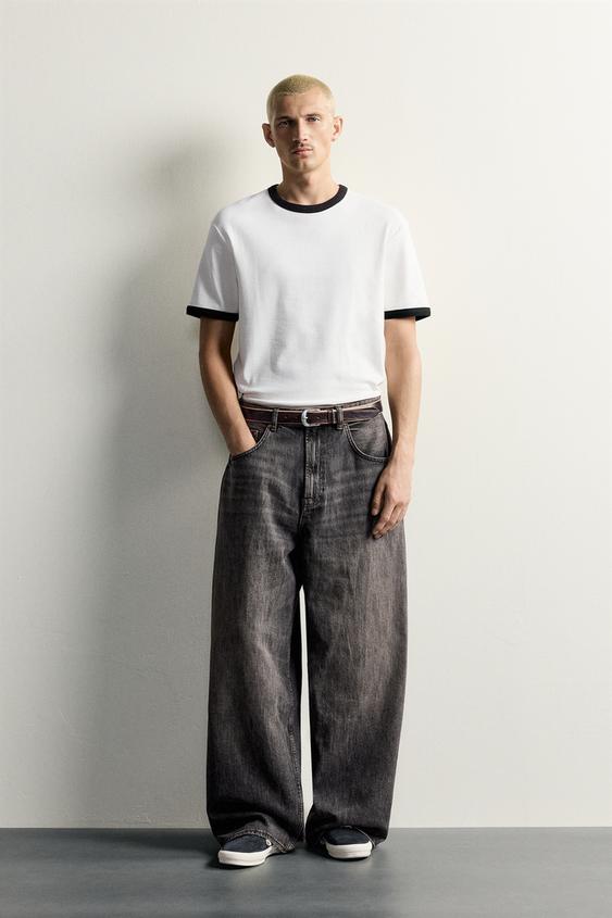 BAGGY FIT JEANS - Brown by Zara - Image 0
